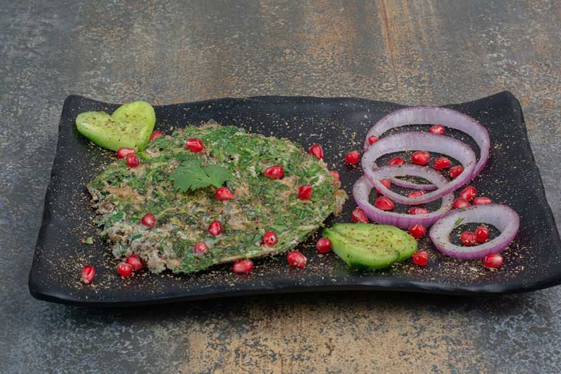 Kale Palak Patta Chaat