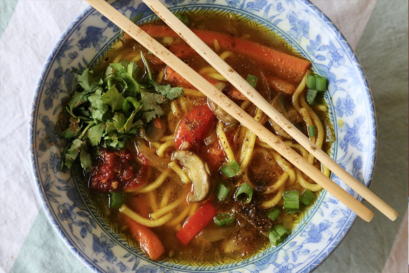 Thukpa with Fermented Soybeans
