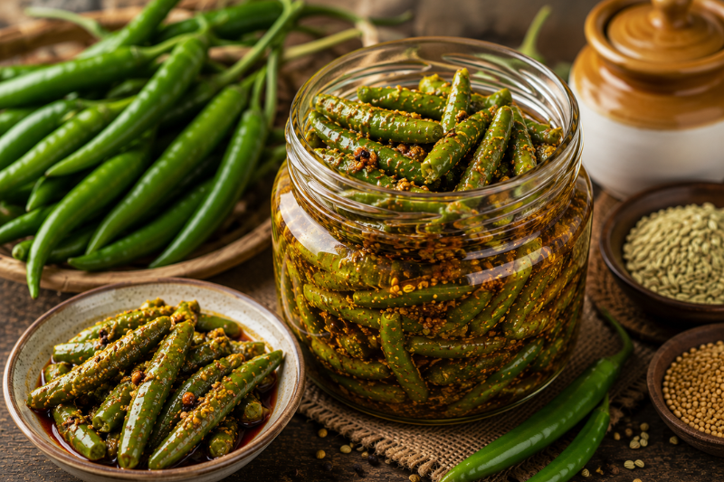 Hari Mirch Ka Achaar