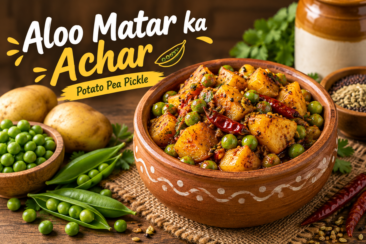 Aloo Matar ka Achar